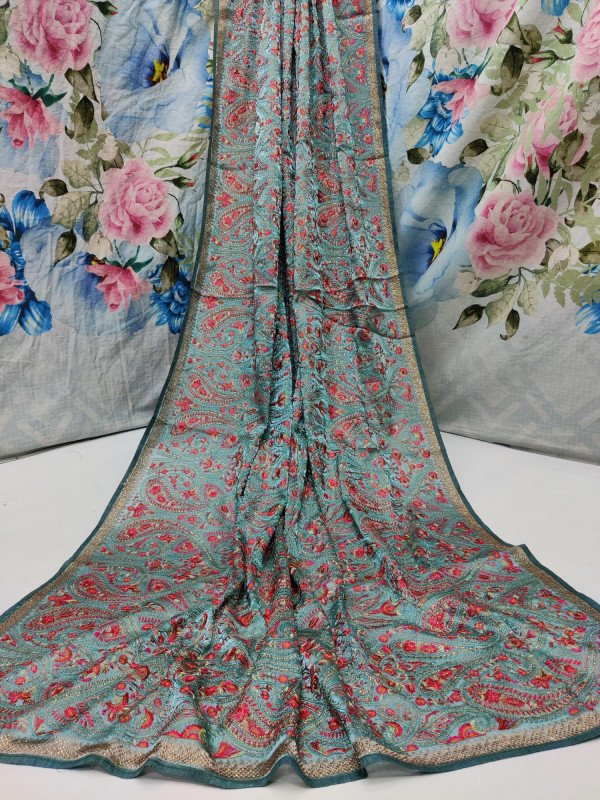 Allover Kashmiri Work With Swaroski Stone