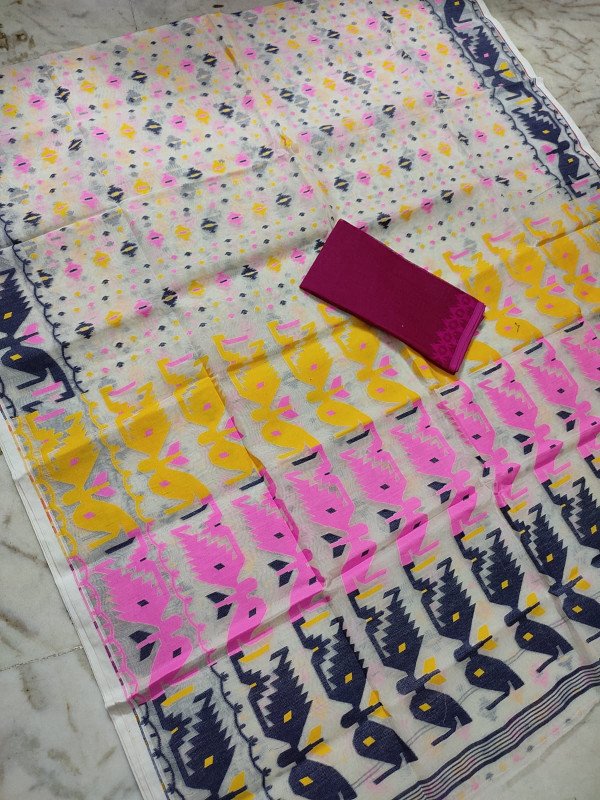 Bengal Dhakai Jamdani Collection Hand Weaving With Bp.