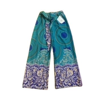 Green Printed Plazzo