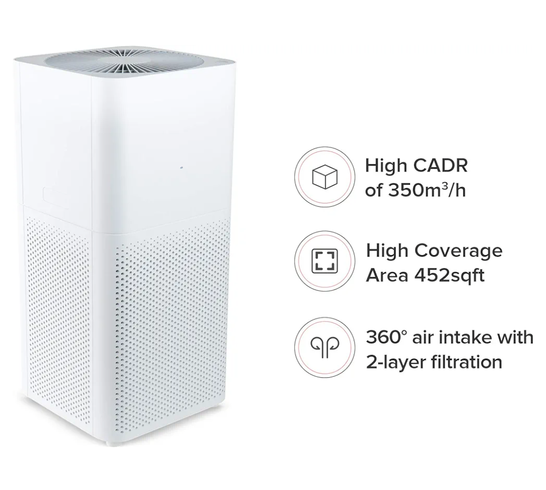 Mi Air Purifier 2C with True HEPA Filter (White)