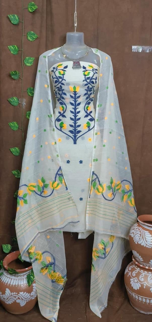 Exclusive Jamdani Churidar Two Piece