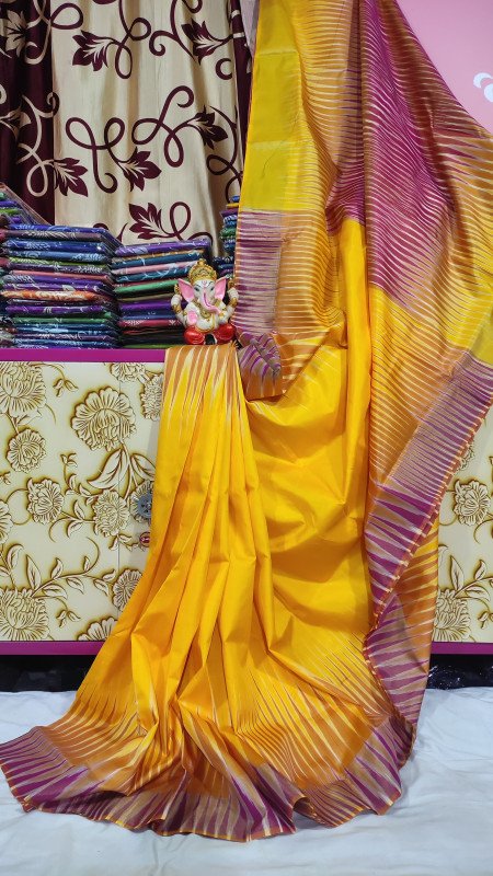 Bishnupuri Ikkat Katan Saree Material Silk With Bp With Silkmark