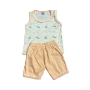 Half Tshirt And Half Pant For Infants (Size - 0)