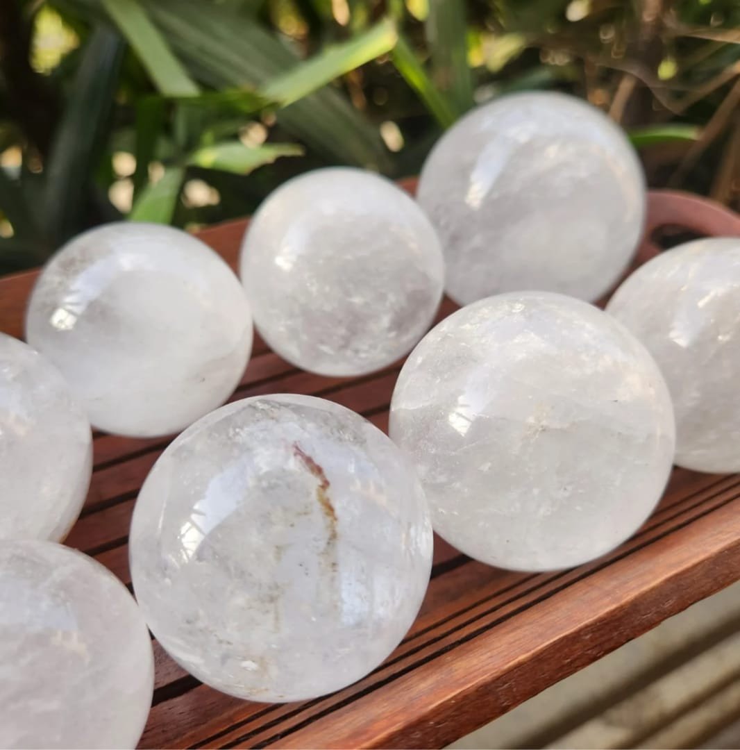 Clear Quartz Crystal Ball Sphere