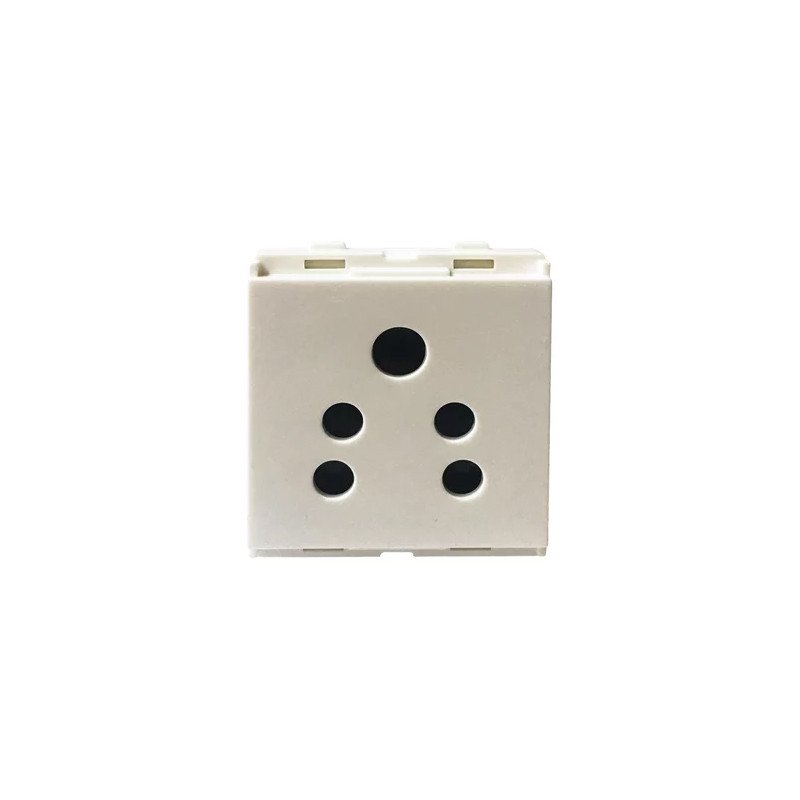 L&T Engem Socket 6A 5 Pin Round 2M