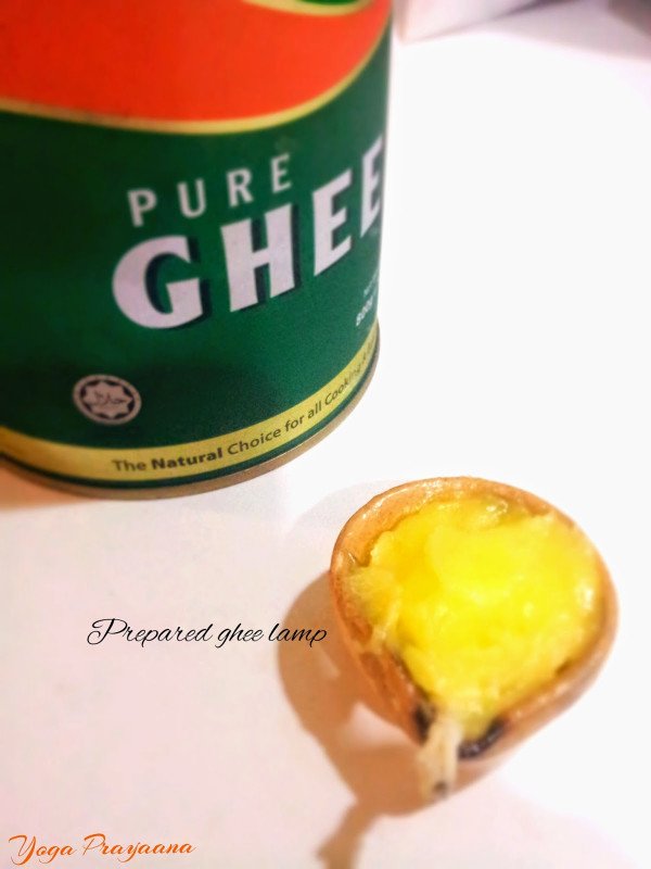 Ghee for Niranjan (Ghee Lamp) 1 Bottle/Bowl