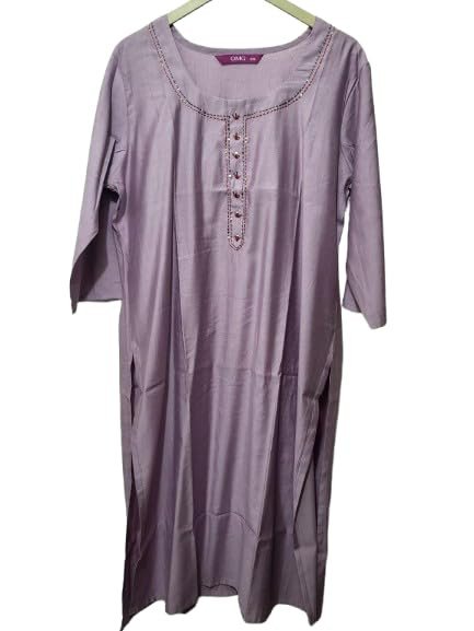 Classy and Elegant Silk Blended Cotton Kurtis (Mauve)