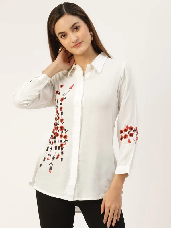 Rayon Solid Regular Top